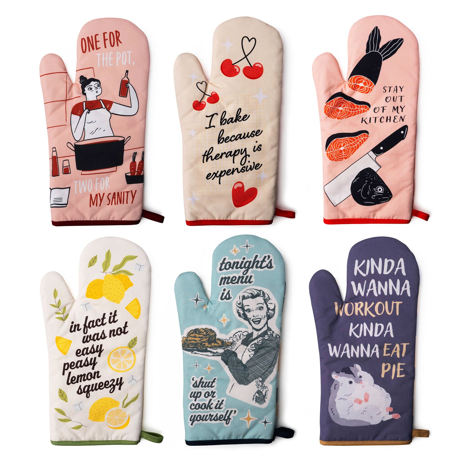 Two Left Feet Reluctant Chef Funny Phrases Oven Mitt