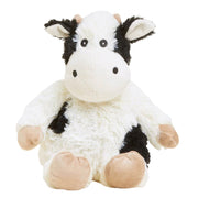 Warmies Heatable Lavender Scent Cozy 13" Plush, Black and White Cow