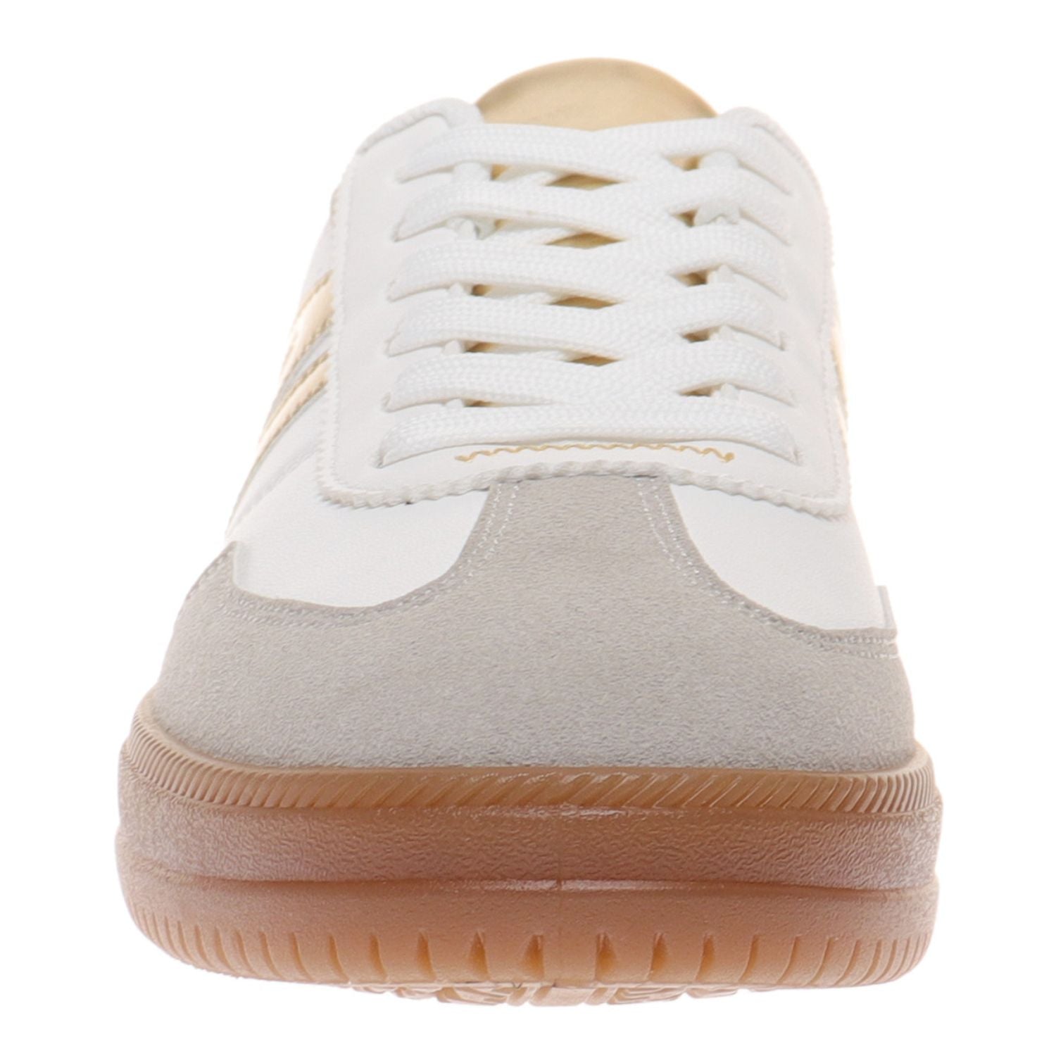 Outwoods Womens Giana-2 Lace Up Fashion Sneakers, Gold Combo