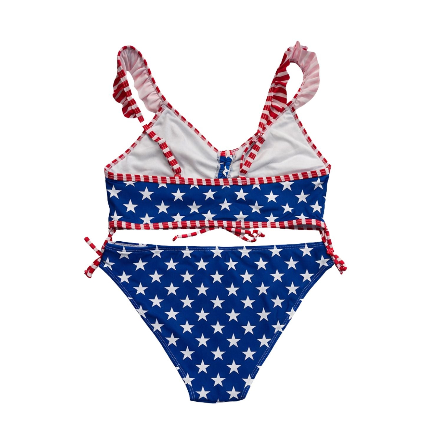 Heat Swimwear Girls American Flag 2 Piece Bikini Swimsuit