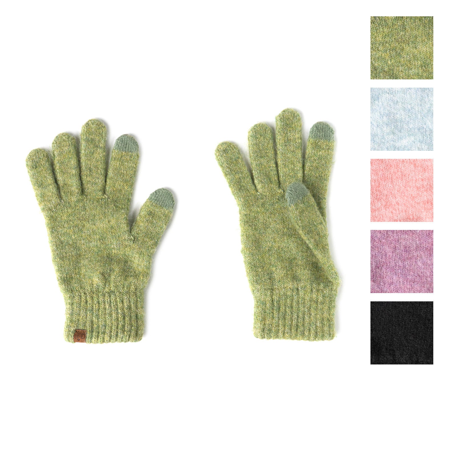 Britt's Knits Womens Powder Knit Ultra Soft Gloves