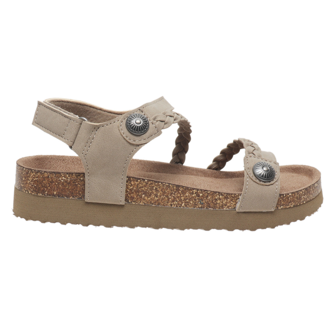 Outwoods Kids Prime-5 Hook and Loop Fashion Sandal, Taupe