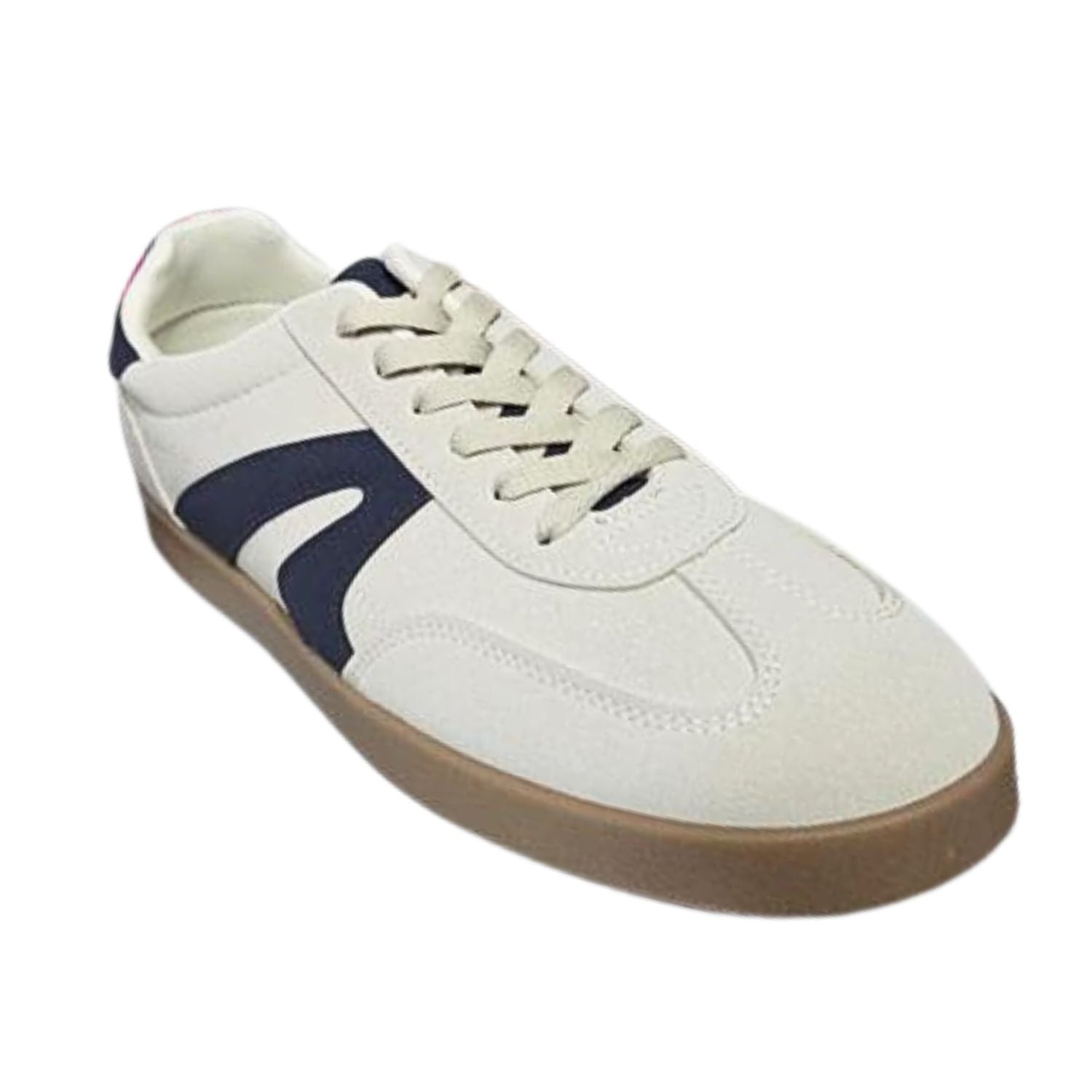 Very G Womens Retro Lace Up Throwback Sneaker, Beige