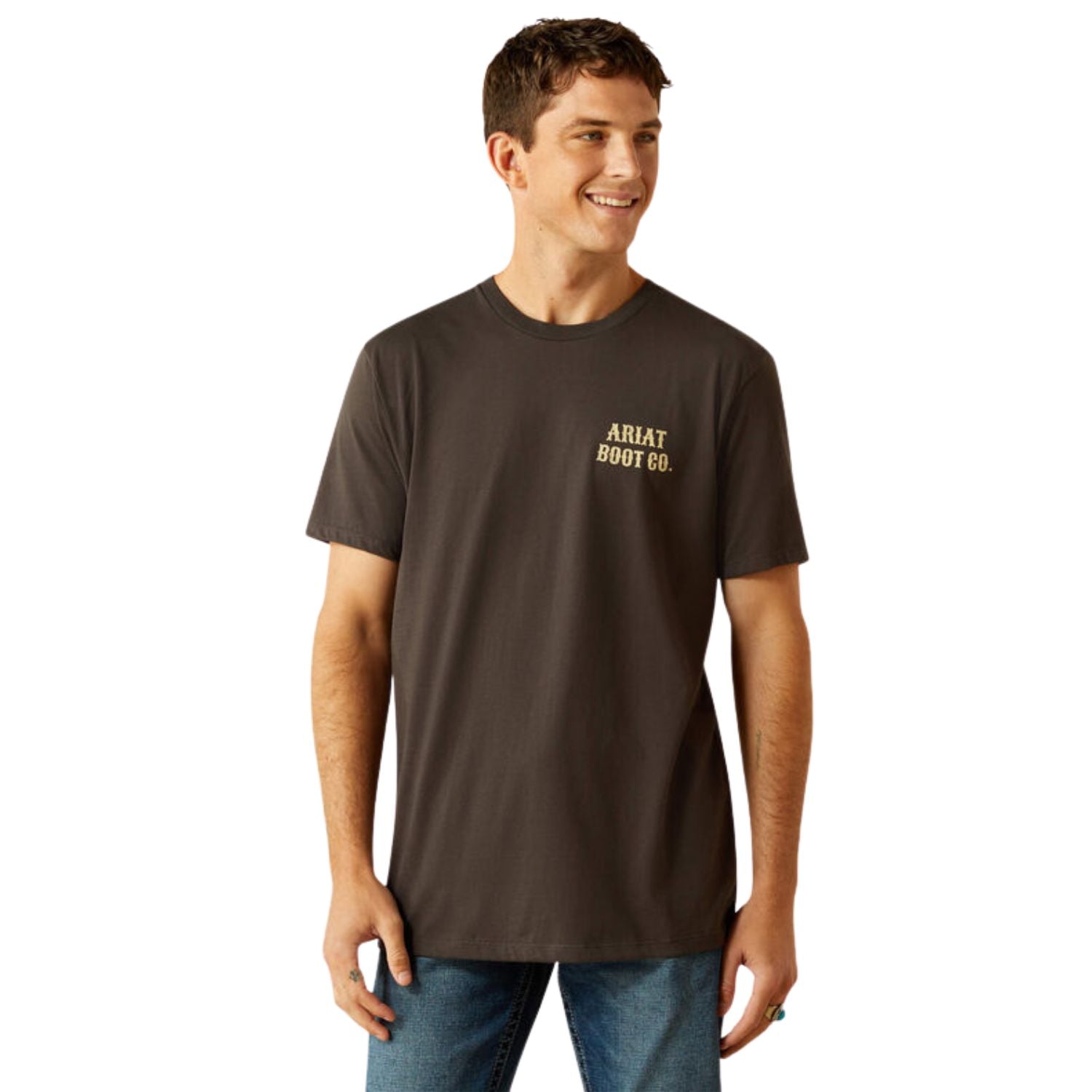 Ariat Mens Cowboy Cocky Short Sleeve Graphic Print T-Shirt