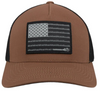 Hooey Mens Liberty Roper Flexfit Water Resistant, Brown/Black Hat Cap, LXL