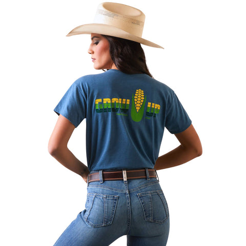 Ariat Womens American Rodeo Tee Shirt Olive Green, Medium