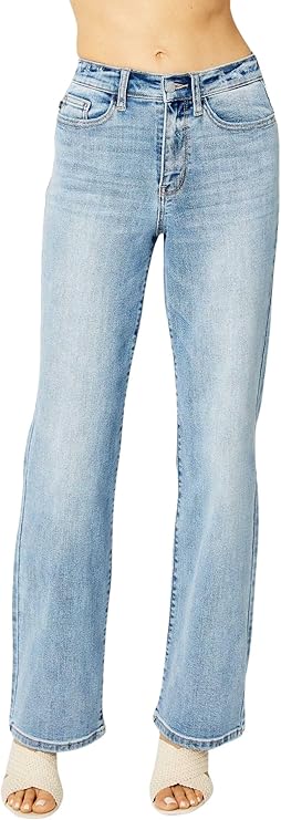 Judy Blue Womens High Waist Straight Fit Denim Jeans