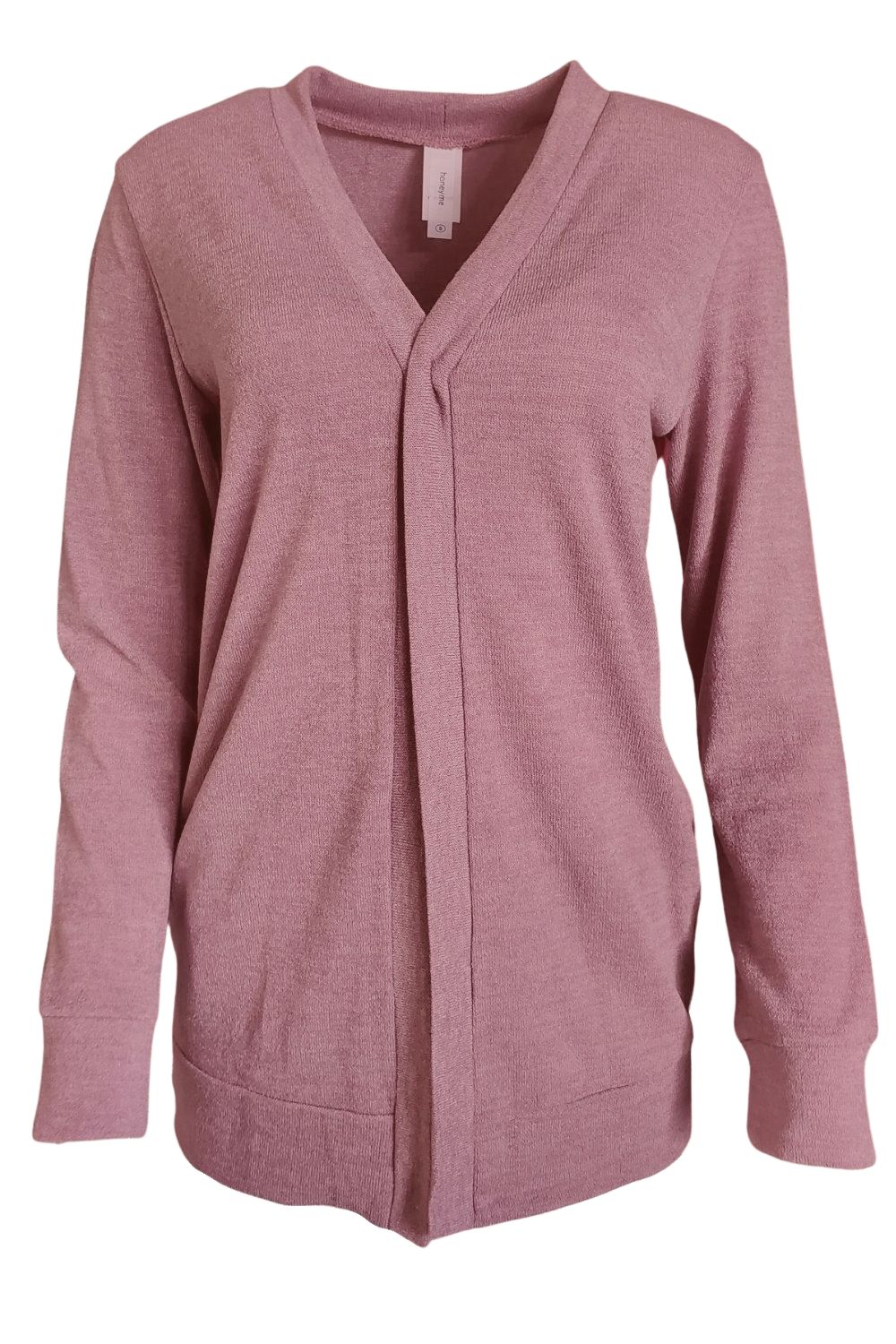 HoneyMe Womens Long Sleeve Knit Open Cardigan