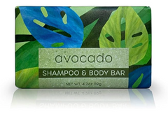 Greenwich Bay Trading Co., 4.2oz Shampoo & Body Bar, AVOCADO