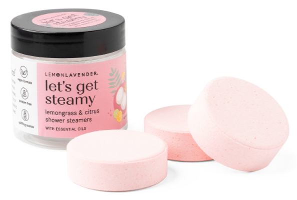 Lemon Lavender Let's Get Steamy Shower Steamers with Essential Oils
