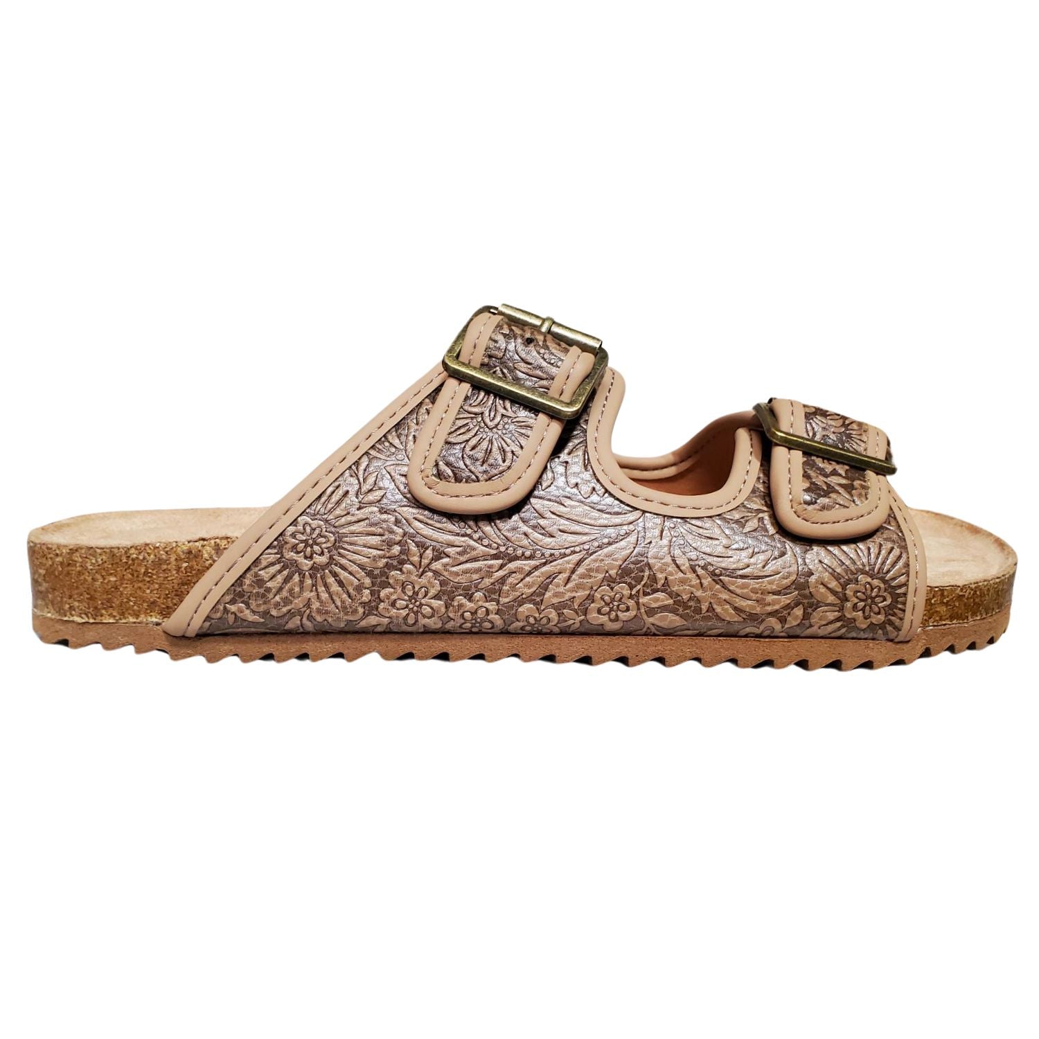 Very G Womens Berry 4 Fashion Slide Sandal, Brown