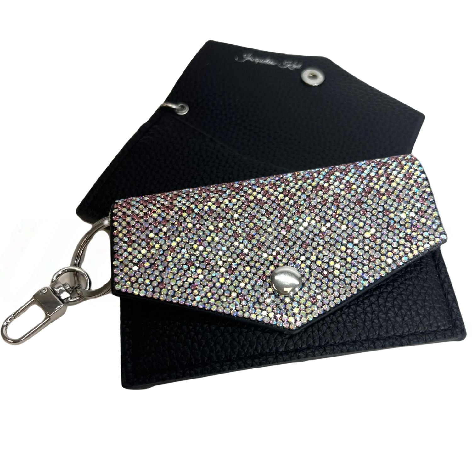 Jacqueline Kent Crystal Embellished Card Purse Wallet