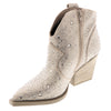 Very G Womens Austin Rhinestone Ankle Western Booties