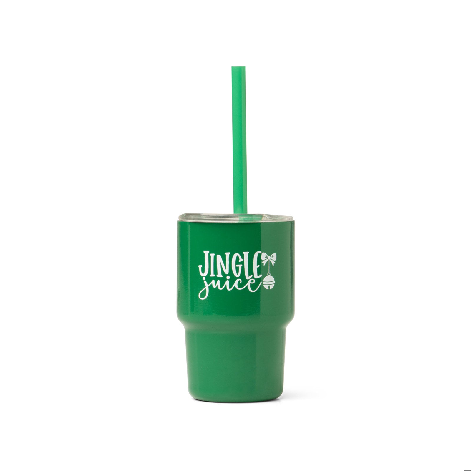 Santa's Lil' Sipper Mini 3oz Stainless Steel Tumbler With Lid and Straw