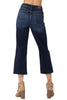 Judy Blue Womens High Waist Cropped Wide Leg Jeans