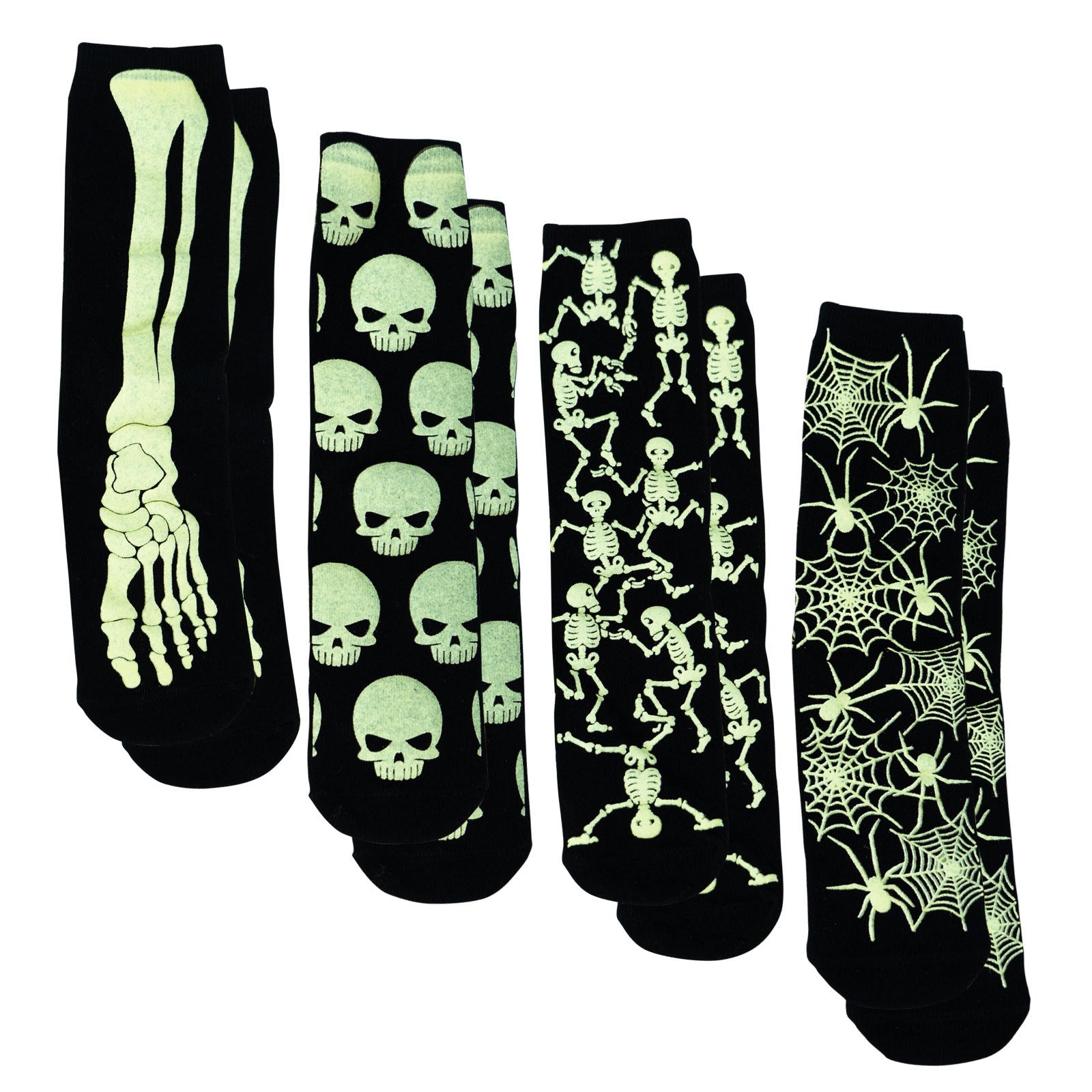 Funny Bones Unisex Glow In The Dark Socks