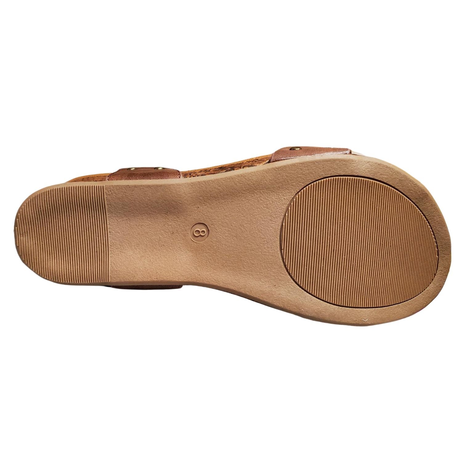 Very G Womens Devon Wedge Heel Platform Sandal, Tan