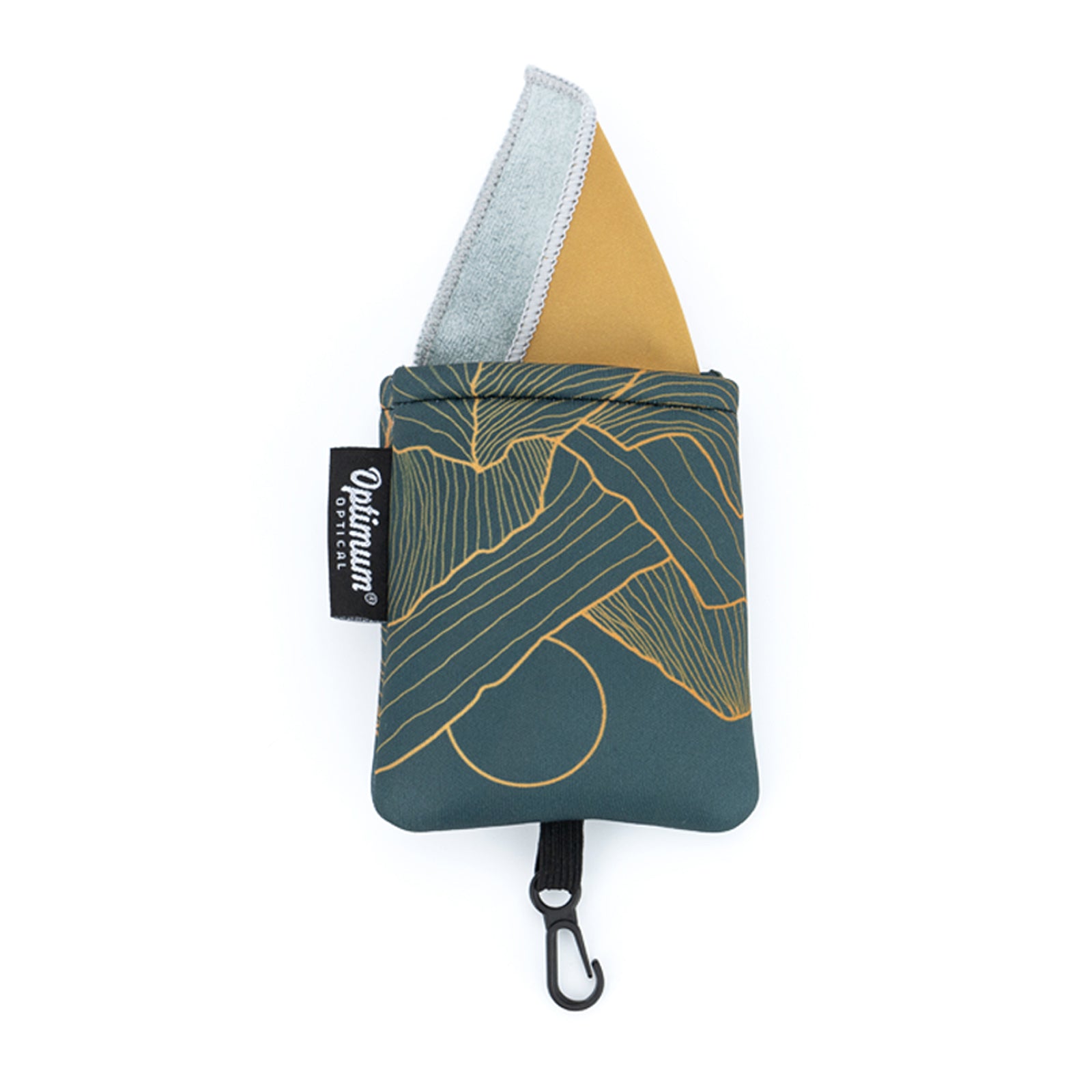 Optimum Optical Microfiber Travel Lens Cloth Carabiner Keychain