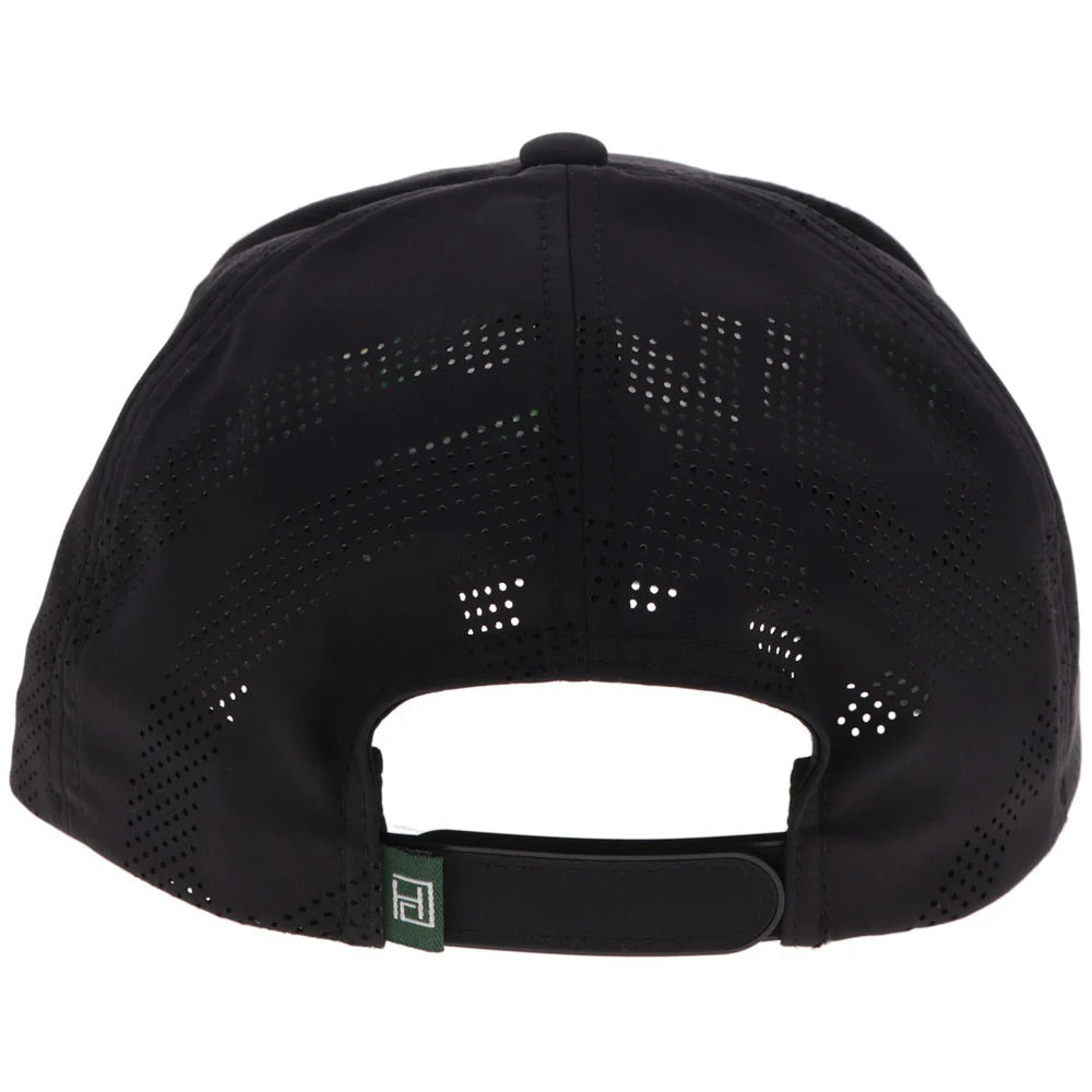 Hooey Mens Cowboy Golf Logo Adjustable Snapback Trucker Cap Hat-Black
