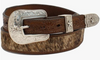 3D Belt Co. Men's Tapered Calf Hair Belt, Brown, 36