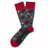 Two Left Feet Printed Adult Sock, Small Feet