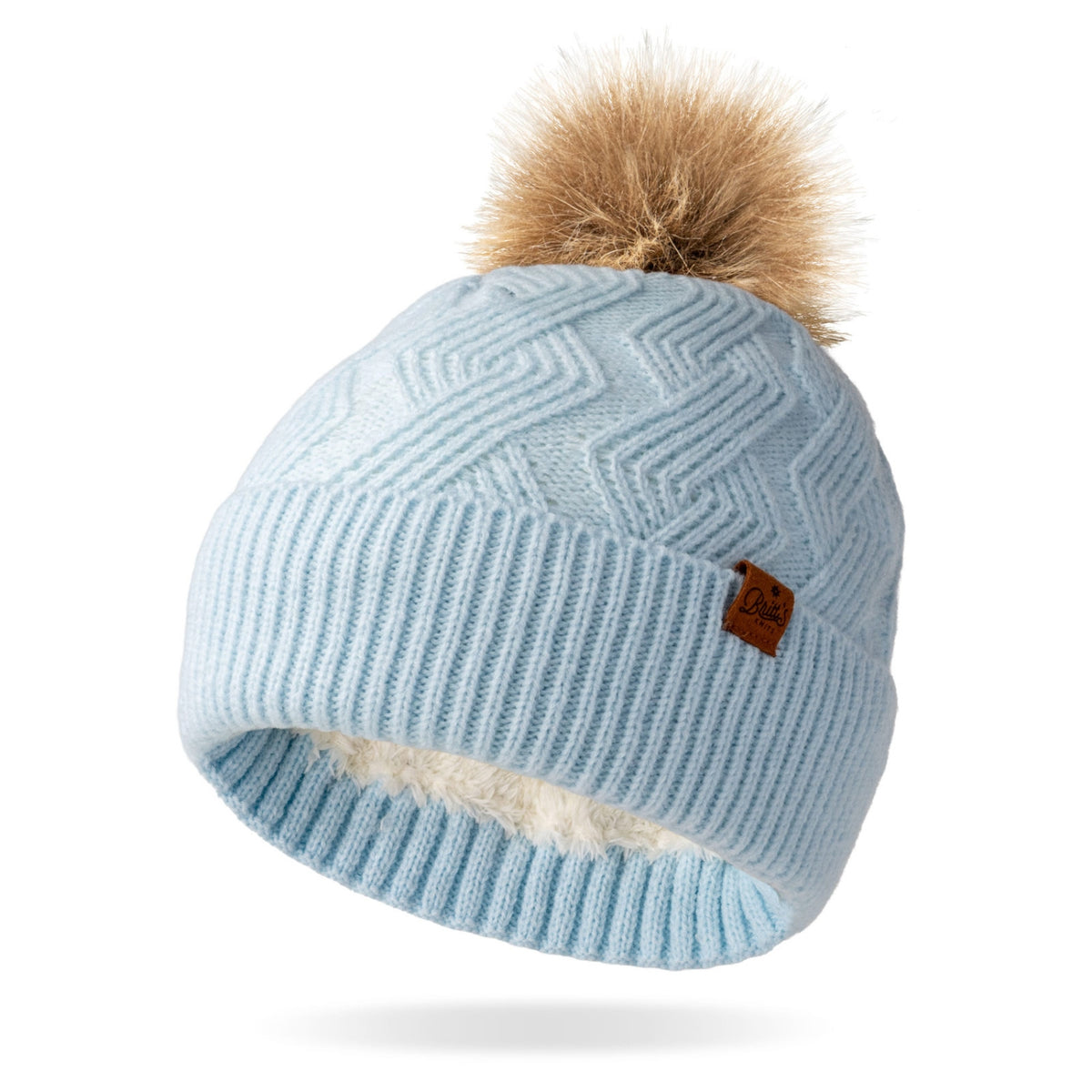Britt's Knits Diamond Weave Mainstay Pom Hat