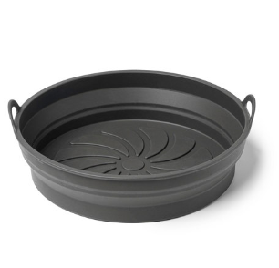 Krumbs Kitchen Essentials Collapsible Silicone Air Fryer Basket, Cook More Clean Less, Round or Square