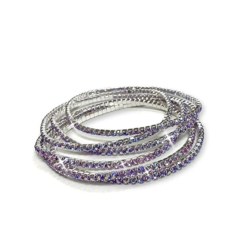 Jacqueline Kent Crystal Stretch Bracelet Set