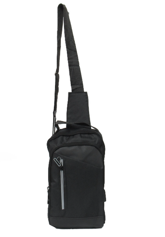 AR New York Canvas Sling, Adjustable Bag, Black