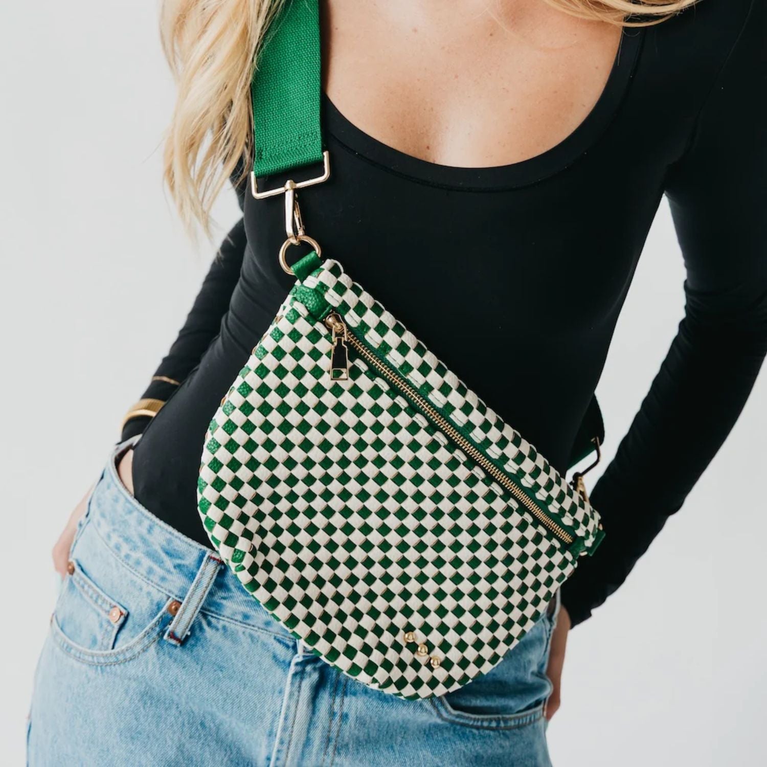 Pretty Simple Westlyn Woven Crossbody Bum Bag