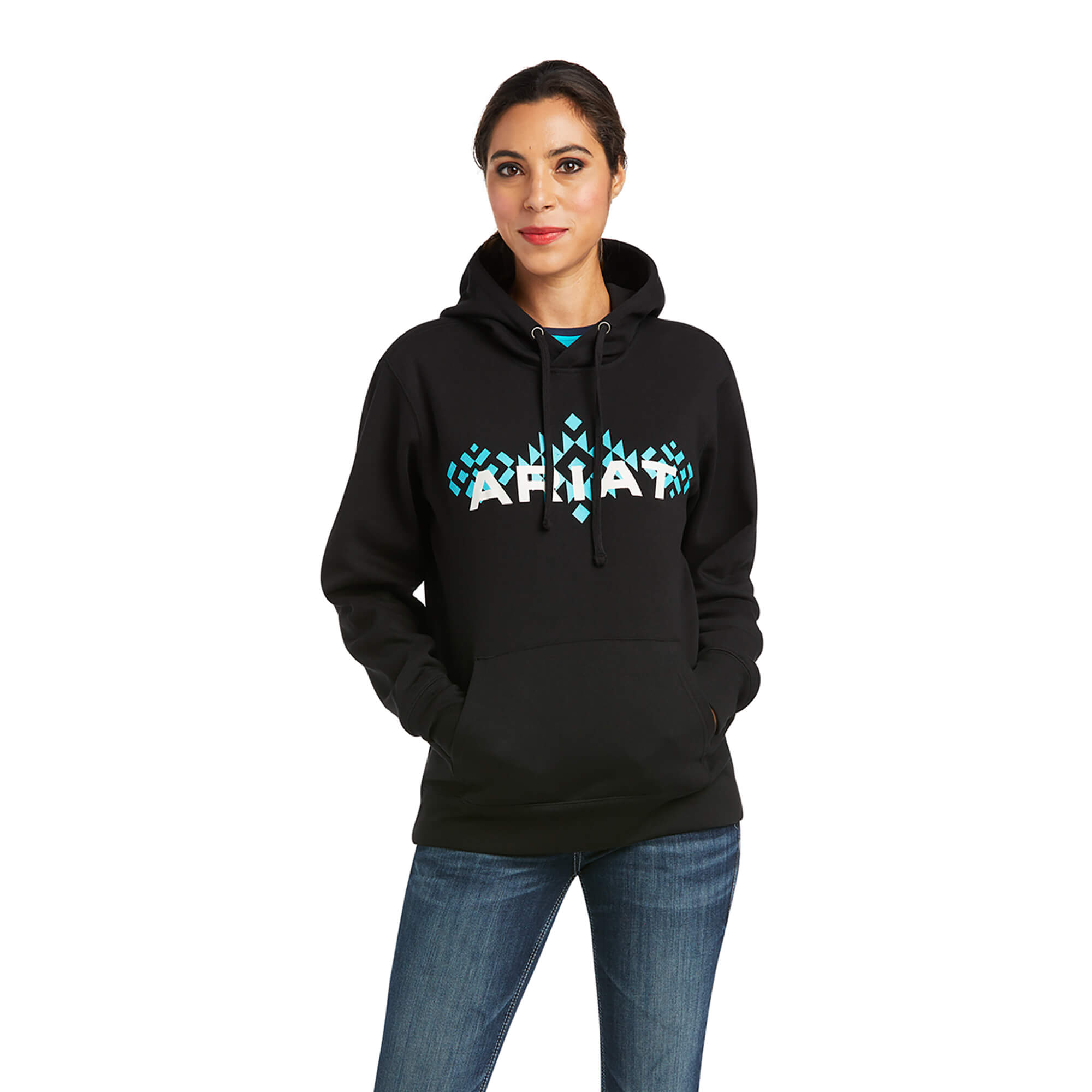 Ariat Womens Real Arm Logo Hoodie Sweatshirt