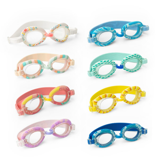 Juice Box UV Protected lenses, Kids, 3+, Swim Swimming Goggles & Case