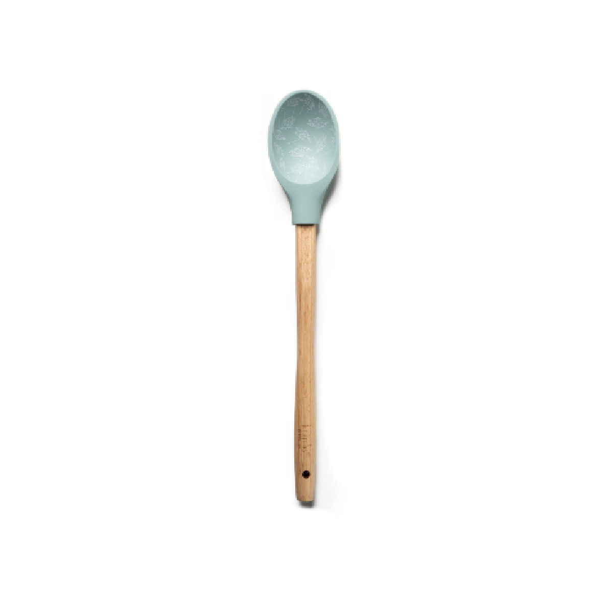 Krumbs Kitchen Farmhouse Spoon, Silicone Spoon with Wood Handle