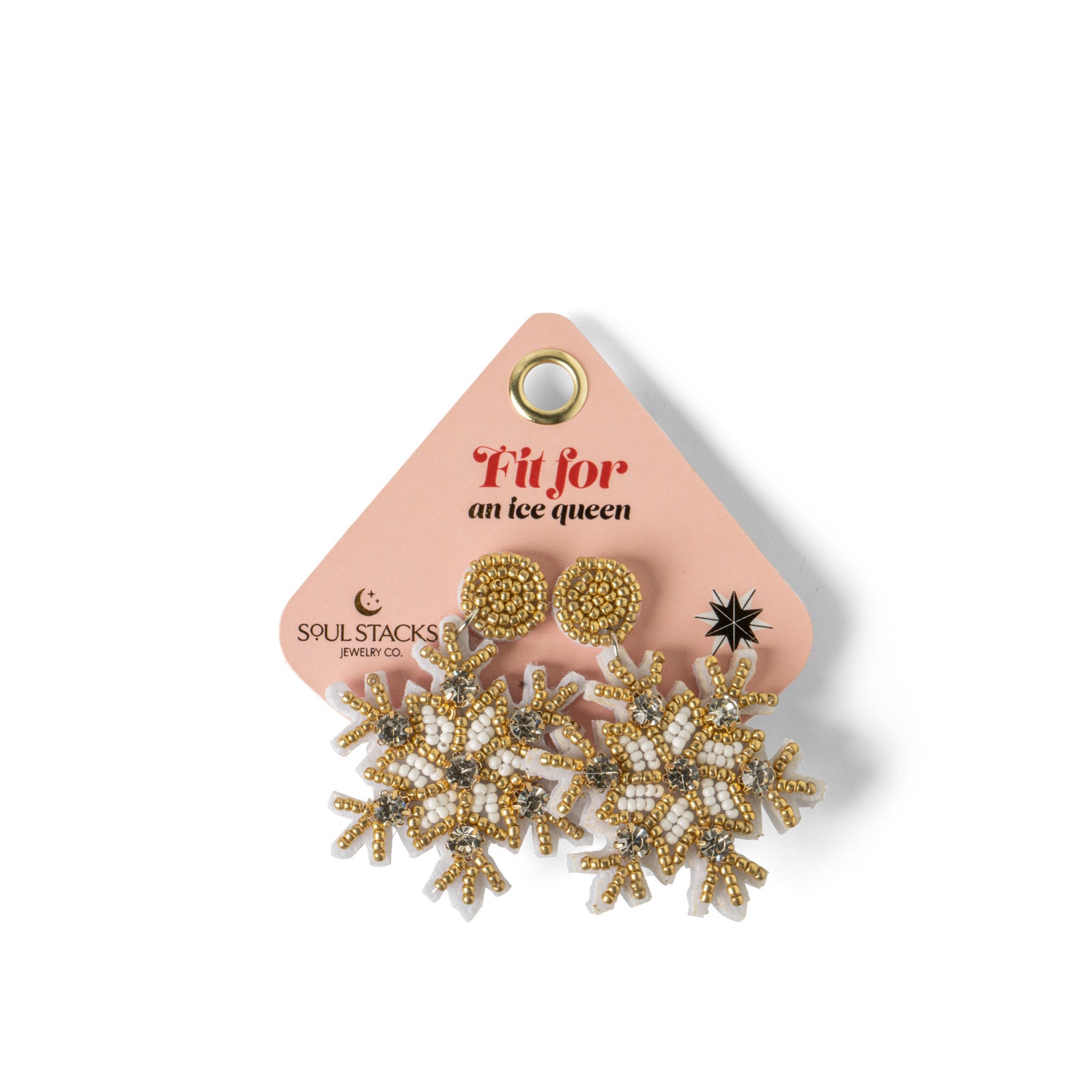 Soul Stacks Womens Holiday Spirit Beaded Earrings