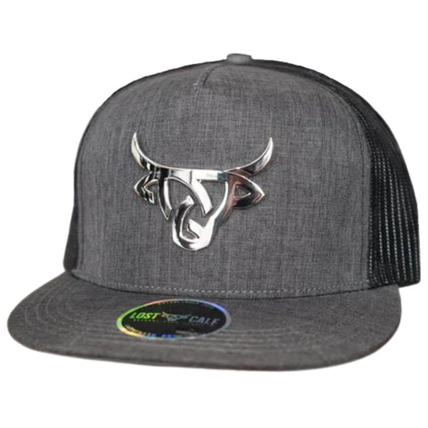 Lost Calf Mens Azteca Flat Bill Adjustable Snapback Cap Hat