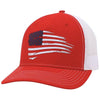 Ariat Mens Richardson 112 Flag Logo Snapback Cap Hat (Red/White)