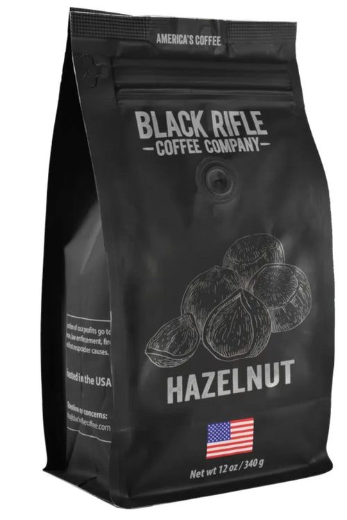 Black Rifle Coffee Company, Hazelnut, Medium Roast, Ground, 12 oz Bag