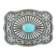 Blazin Roxx Womens Rectangle Scallop Edge Belt Buckle
