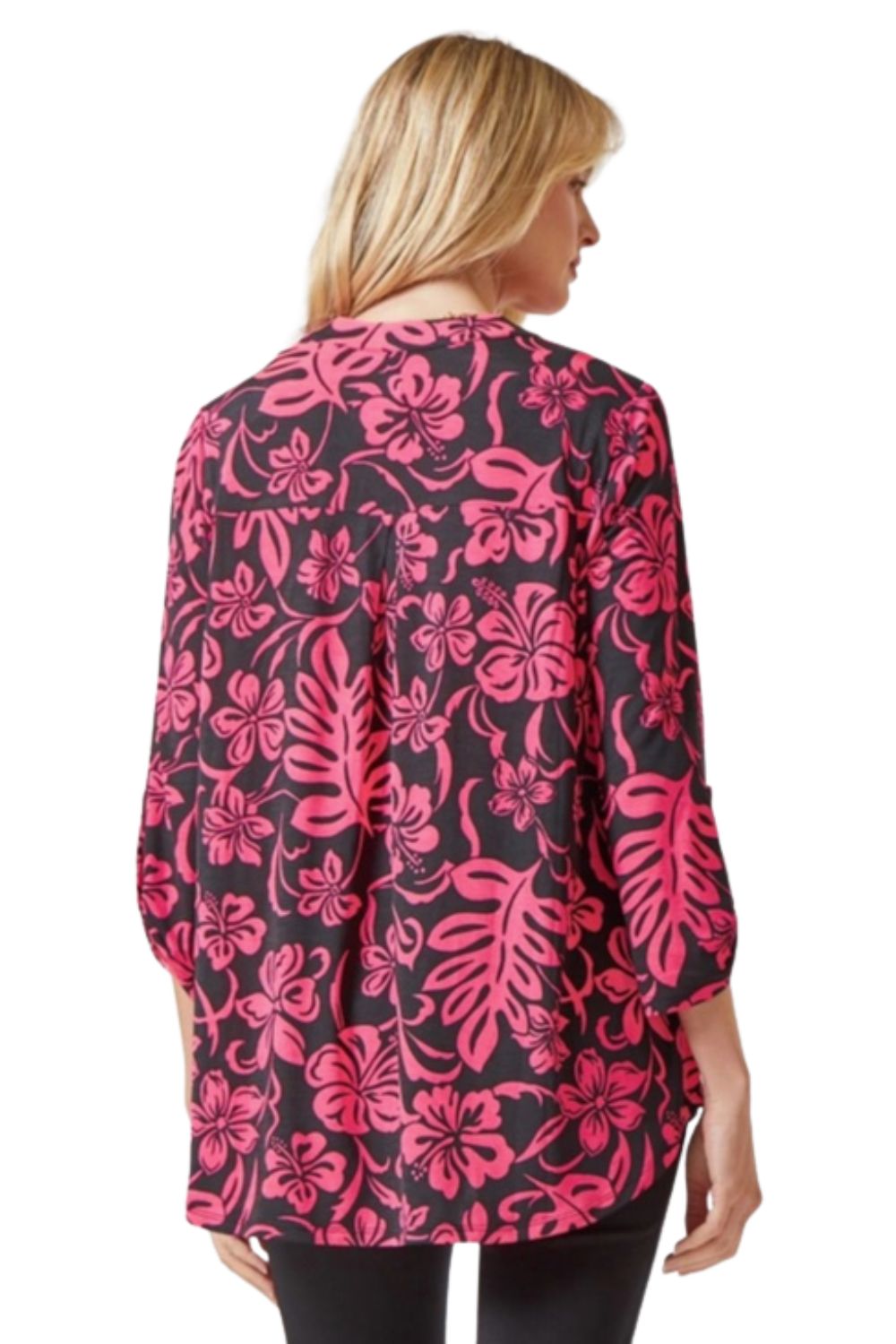 Dear Scarlett Womens Lizzy Relaxed Flowy High Low Blouse