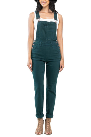 Judy Blue Womens Double Cuff Boyfriend Overalls