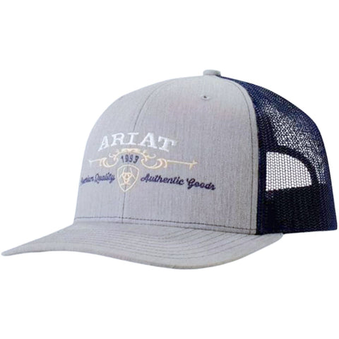 Ariat Mens Richardson 112 Snapback Cap Hat (Denim)