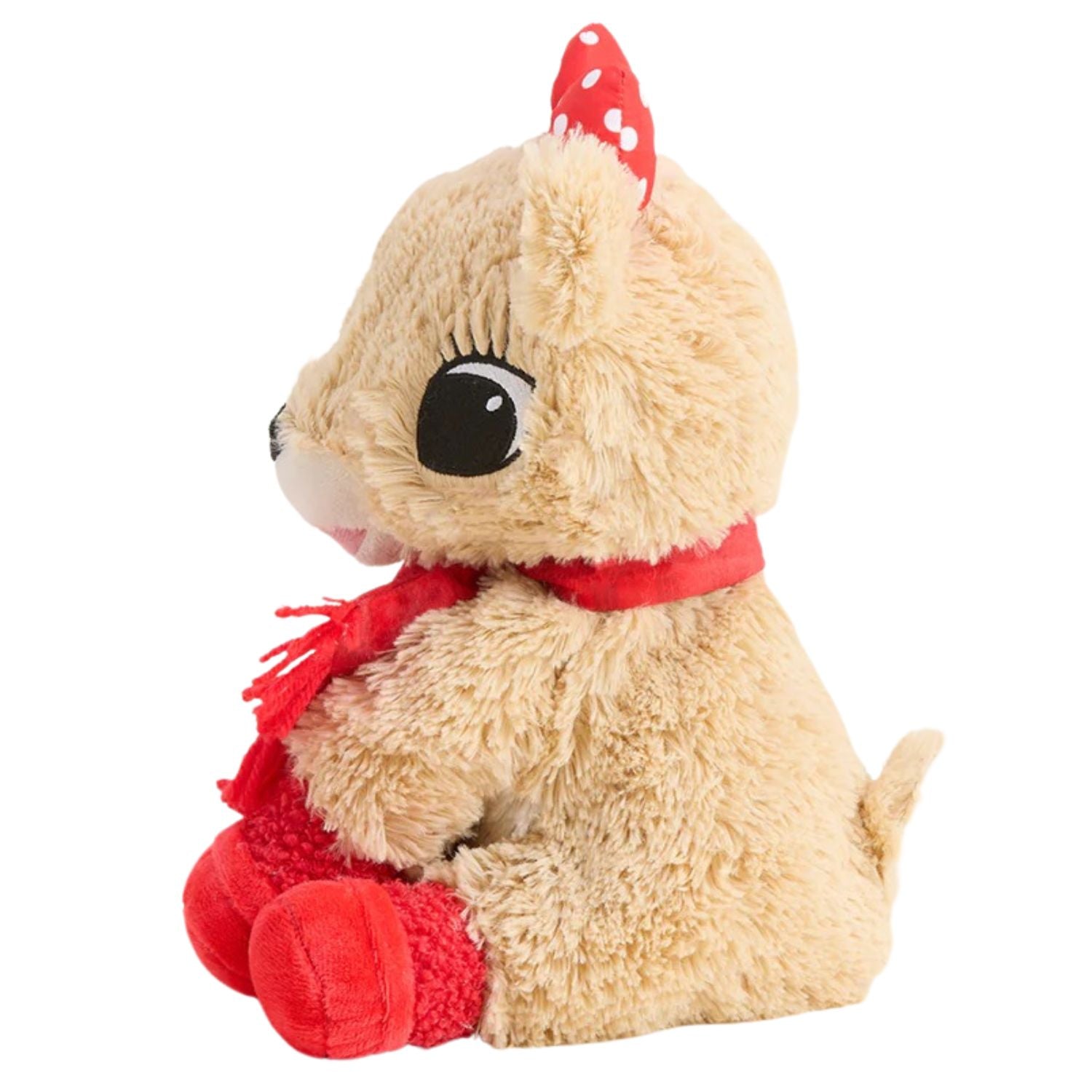 Warmies Clarice Rudolph Reindeer with Scarf Microwavable Scented Stuffed Animal
