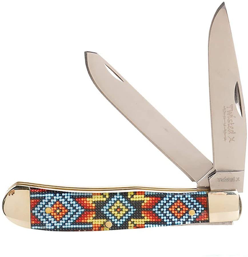 Twisted X Stainless Steel Double Blade Trapper Knife