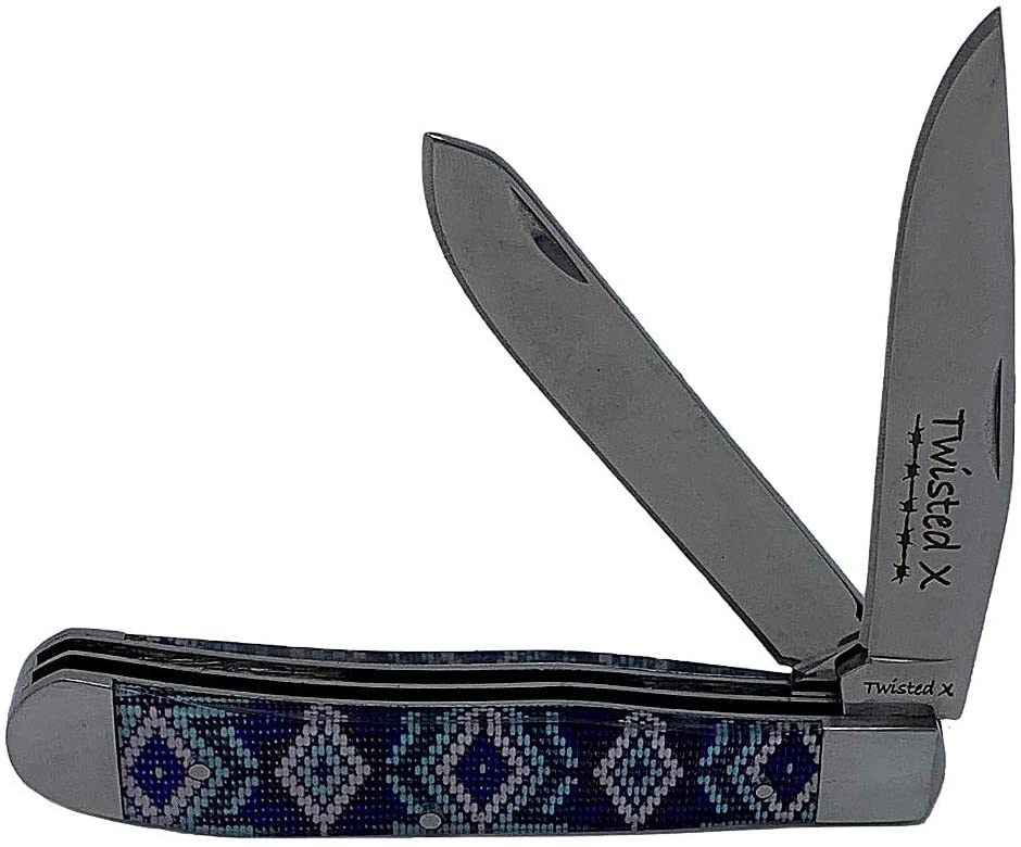 Twisted X Stainless Steel Double Blade Trapper Knife