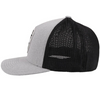 Hooey Mens Cheyenne Flexfit Curved Bill Grey and Black Hat Cap