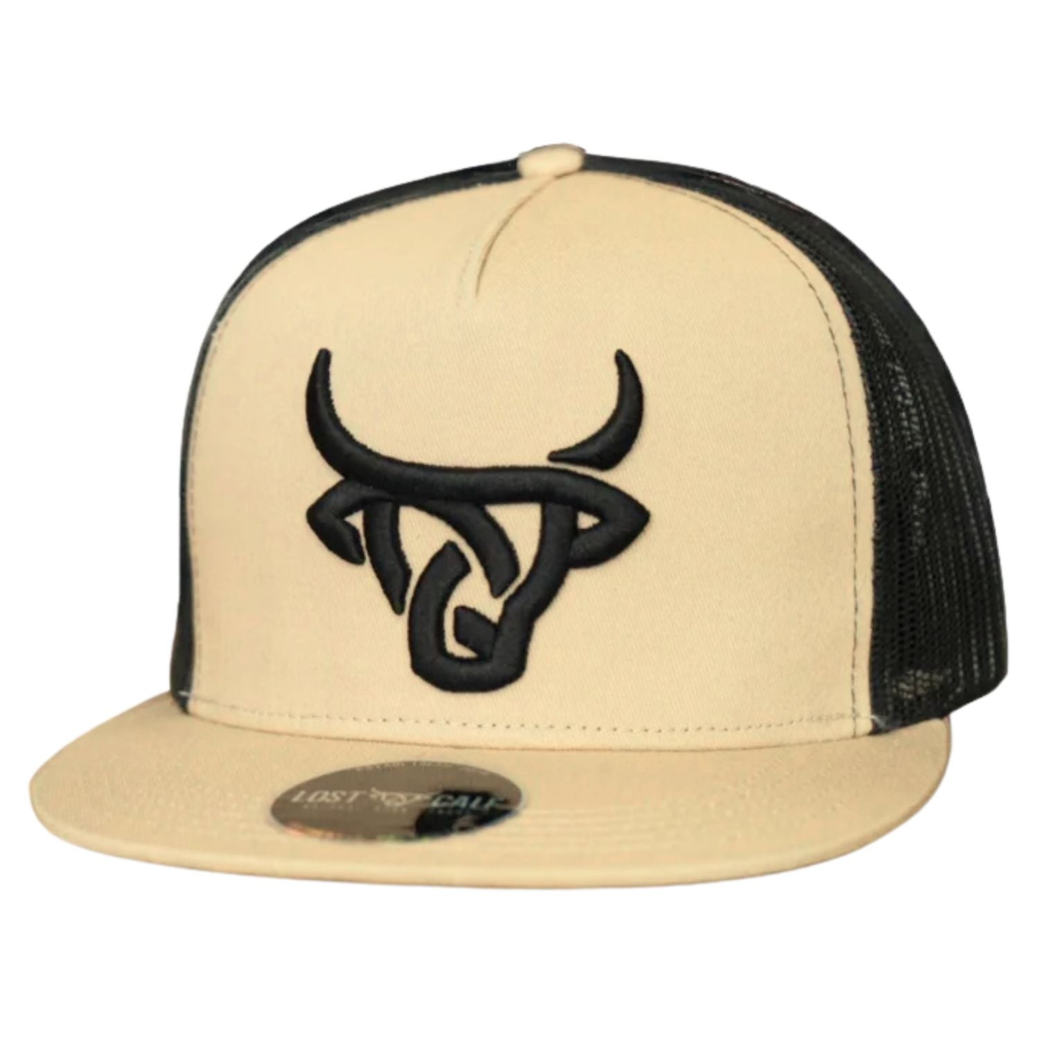 Lost Calf Mens Basto Flat Bill Adjustable Snapback Cap Hat