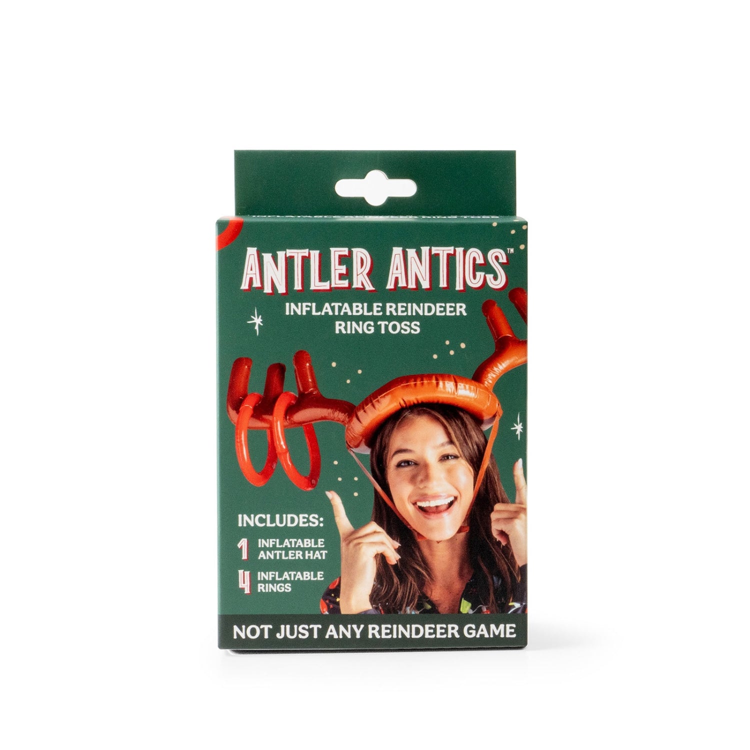Antler Antics Inflatable Reindeer Ring Toss Hat