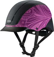 Troxel Spirit Low Profile Riding DialFit Equestrian Helmet, Purple Boho