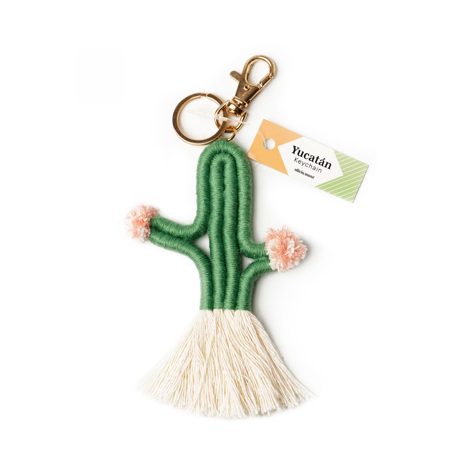 Olivia Moss Yucatan Macrame Charm Keychain