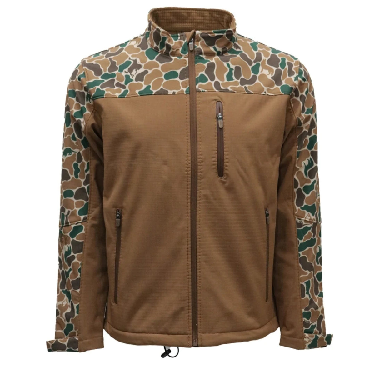 Hooey Men's Jackson Softshell Jacket, Brown/Camo